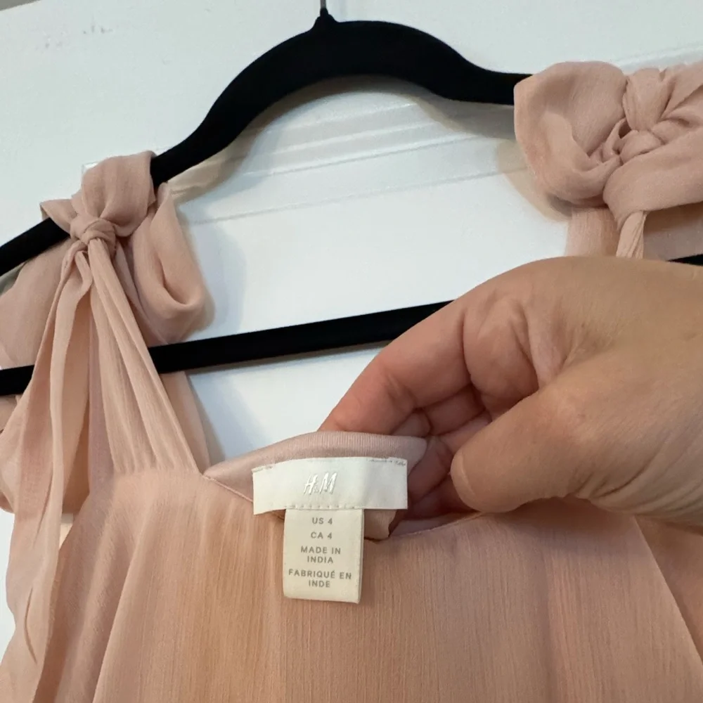 H&M Blush Tiered Maxi Dress - Picture 7 of 9